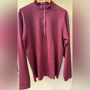 lululemon athletica Men's Zip-Up Sweater - Burgundy